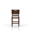 Casual Counter Stool Contrasting Upholstered Seat (Set of 2) - Brown - Image 3