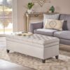 Juliana - Storage Ottoman Fabric - Light Gray - Image 2
