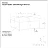 Gabbie - Square Coffee Table Storage Ottoman - Gray - Image 9