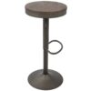 Dakota - Industrial Adjustable Barstool (Set of 2) - Antique / Brown - Image 4