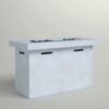 Reinforced - Propane Outdoor Fire Pit Table - Gray - Image 2