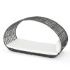 Abigal - Outdoor Wicker Daybed With Cushion - Gray / White - Image 4