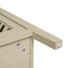 Hollowed Out Cabinet With 4 Doors, Suitable For Bedroom - Natural - Image 24
