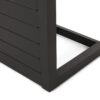 Aluminum Outdoor Side Table, C Shaped End Table, Outside Small Table For Patio - Black - Image 11