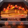 Silver Pizza Oven Outdoor 12" Semi-Automatic Rotatable Pizza Ovens Portable Stainless Steel Wood Fired Pizza Oven Pizza Maker With Built-In Thermometer Pizza Cutter Carry Bag - Silver - Image 10