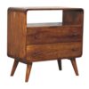Curved Nordic Charm Console - Brown - Image 2