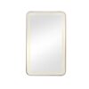 Rectangle Medicine Cabinet Mirror Bathroom Mirror With Storage Wall Mounted Medicine Mirror Cabinet With LED - Gold - Image 12