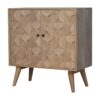 Hourglass Carved Cabinet - Marble - Image 7
