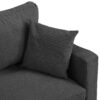Modern Upholstered 2 Piece Sofa Set, Comfy Corduroy Living Room Furniture - Dark Gray - Image 15