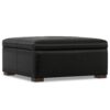 Gabbie - Square Coffee Table Storage Ottoman - Black - Image 2