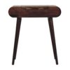 Mini Dressing Table With Foldable Mirror - Walnut - Image 8