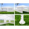 10X20' Outdoor Garden Gazebo Wedding Party Tent Canopy Marquee With 6 Removable Sidewalls - White - Image 6