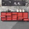 Workbench With Storage Drawers (25 Drawers) - Red - Image 6
