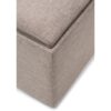 Avalon - Square Coffee Table Storage Ottoman - Fawn Brown - Image 5
