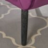 Alyssa - Velvet Arm Chair With Wingback Design - Fuchsia - Image 6