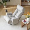 Adjustable Head And Waist Game Chair, Lounge Chair 360 Degree Rotatable - Gray - Image 25