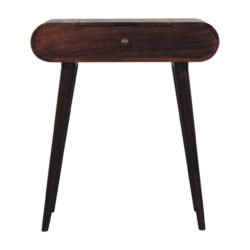 Mini Dressing Table With Foldable Mirror - Walnut