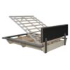 Queen Size Upholstered Hydrualic Platform Floating Bed With LED Light And USB Port - Gray - Image 10