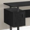 Computer Desk, Home Office, Laptop, Storage, Work, Contemporary, Modern - Black - Image 5