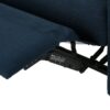 Alma - Contemporary Upholstered Loveseat Recliner - Navy Blue - Image 15