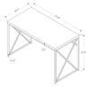 Computer Desk For Home Office, Laptop, Contemporary And Modern - Gray / Black - Image 5