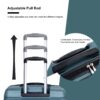 Expandable 3 Piece Luggage Sets Pc Lightweight & Durable Suitcase With Two Hooks, Spinner Wheels, Tsa Lock, (21/25/29) - Dark Green - Image 8
