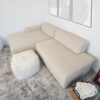 Mar - Sectional Sofa Left Facing - Cream - Image 5