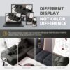 Modern Oversized Modular Sectional Sofa, Sparkling Chenille Fabric Soft Cushion Sofa With 6 Pillows, 6 Pieces Diy Combination Tufted Sofa, No Assembly Required - Black - Image 14