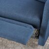 Alma - Contemporary Upholstered Loveseat Recliner - Navy Blue - Image 8