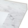 Elegant Bathroom Vanity Top With Rectangular Ceramic Sink And Backsplash - White - Image 7