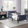 Connelly - Reversible Panel Toddler Bed - Midnight Blue / Vintage Walnut - Image 6