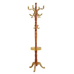 Modern Crabapple Hanger With Resin Stainless Steel Multifunctional Storage Rack - Wood