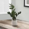 20" Tall, Artificial Plant, Zz, Indoor, Faux, Fake, Table, Greenery, Potted, Real Touch, Decorative - Green / Gray - Image 4