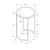 Accent Table, Side, Round - White - Image 12