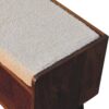 Boucle Nordic Storage Bench - Chestnut - Image 6