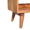Bench With Leather Seatpad - Oak - Image 9