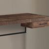Computer Desk For Home Office, Laptop, Storage Drawers, Modern - Brown - Image 2