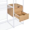 Open Style Wardrobe With Hanging Rails, Shelves And Drawers - White - Image 14