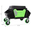 Heavy Duty Mechanic Stool With Wheels And Soft Rubber Cushion And 330Lbs Capacity - Green - Image 3
