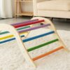 Gardenia - Pikler Triangle Set Montessori Toddler Climbing Toys Indoor, 2 Piece Baby Climbing Gym Indoor Playground - Natural Wood - Image 5