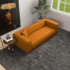 Marshall - Modern Boucle Sofa - Dark Yellow - Image 10