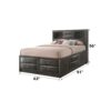 Ireland - Queen Bed With Storage - Gray Oak - Image 6