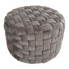 Braided - Round Ottoman - Dark Gray - Image 2