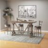 Benti - Bar Height Trestle Table - Brown - Image 5