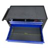 7 Drawers Multifunctional Tool Cart With Wheels - Black / Blue - Image 5
