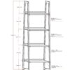 Sawhorse - Solid Walnut Veneer And Metal Ladder Shelf - Walnut - Image 6