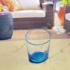 Halo - Oval Acrylic Glasses (Set of 4) Dof 12Oz, Bpa Free Plastic Drinkware, Shatterproof Water Tumblers - Blue - Image 4