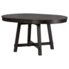 Gia - Round Extendable Dining Table With 16" Leaf Wood - Espresso - Image 6