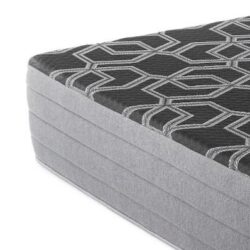 12" Full Smooth Top Hybrid Medium Plush Mattress - Black