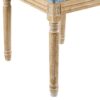 French Country Dining Chairs With Elegant Cane Backrest & Upholstered Seats Frame (Set of 2) - Slate Blue - Image 12